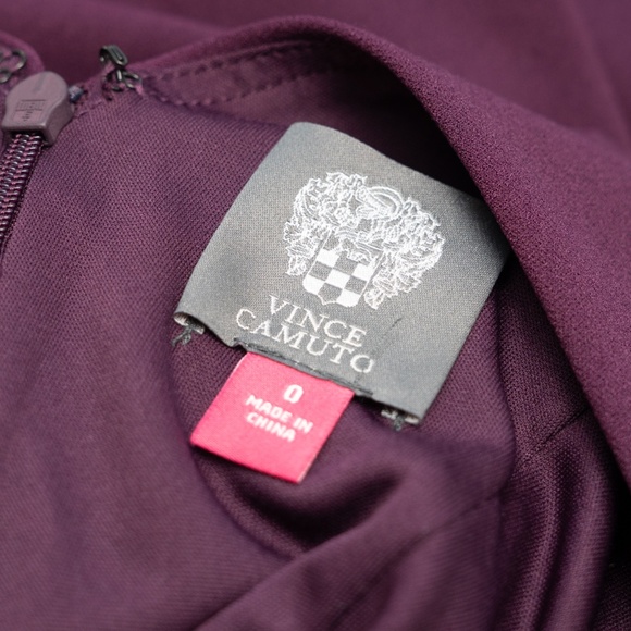 Vince Camuto - Ruffe Front Sleeveless Formal Gown - Picture 4 of 14